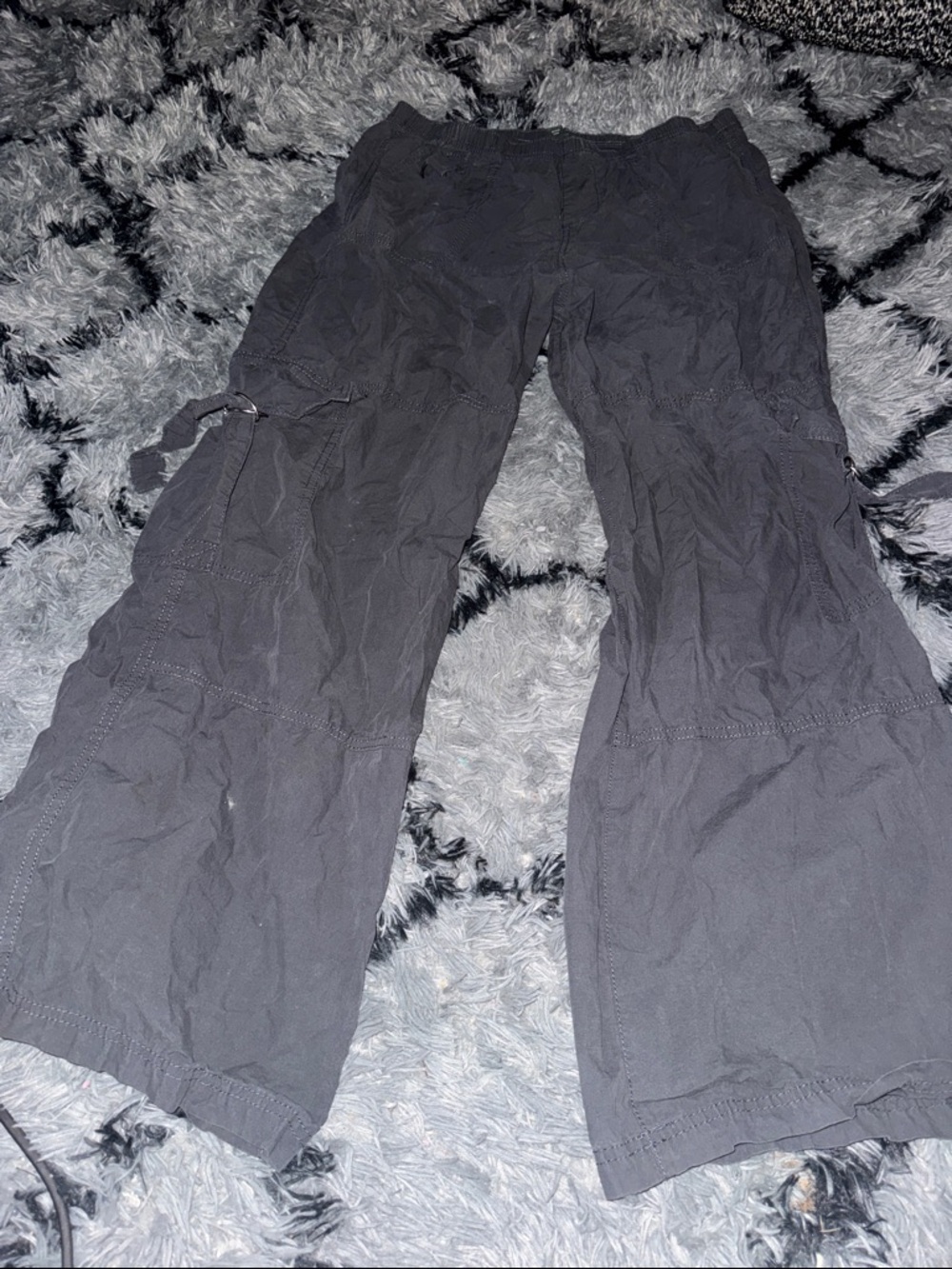 Women’s Black Wide Leg Cargo Pants